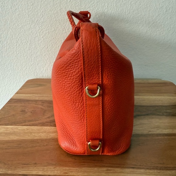 FIRM - Bottega Veneta Orange Hobo style Leather Purse - Picture 5 of 12